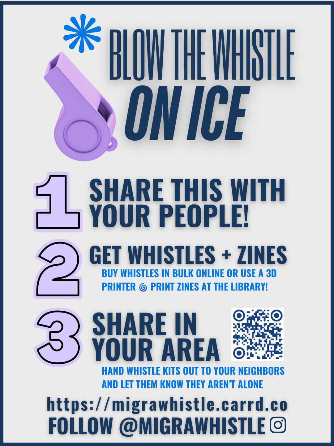 Blow the whistle on ICE!
