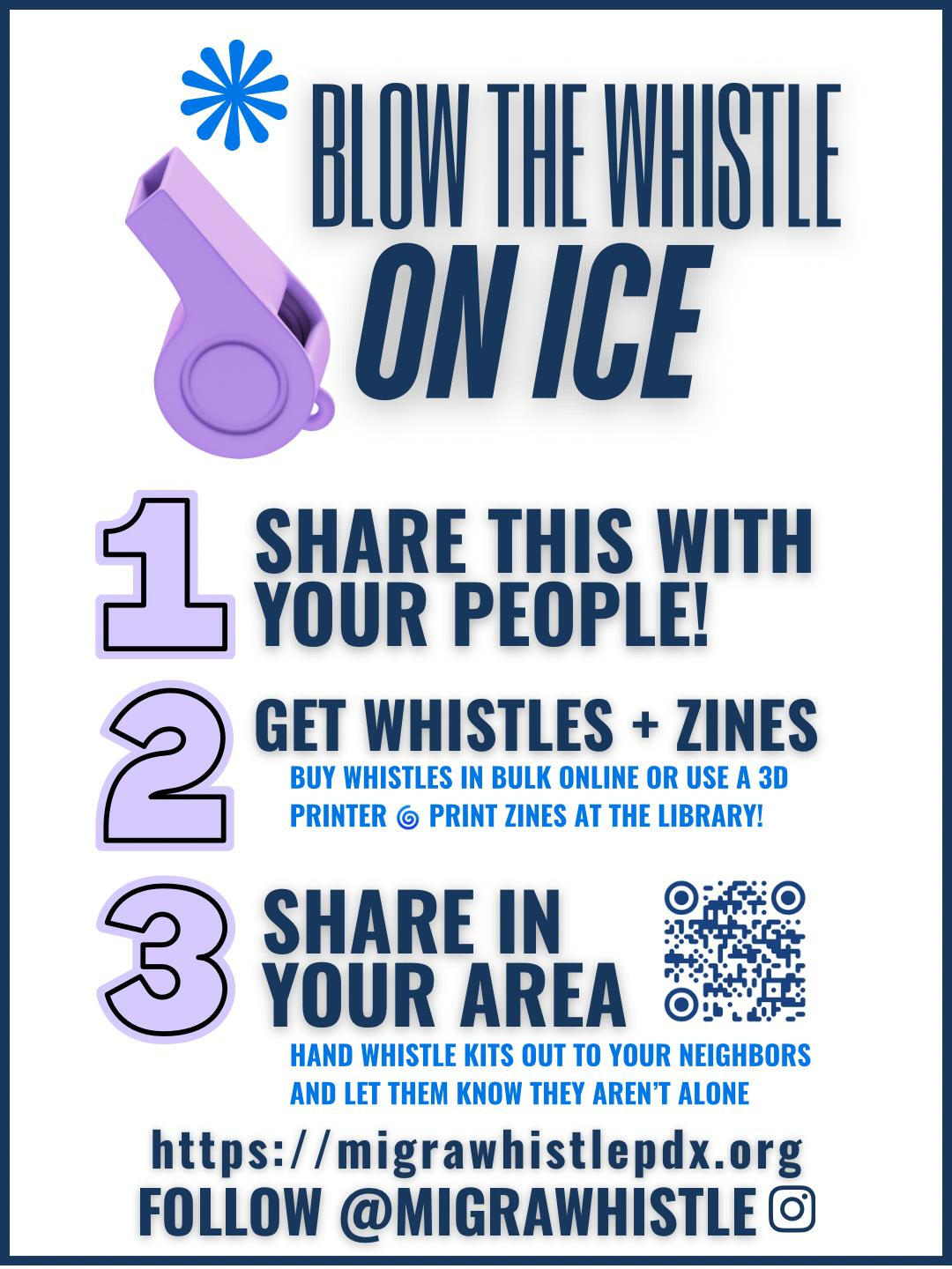 Migra Whistle Blow the whistle on ICE!